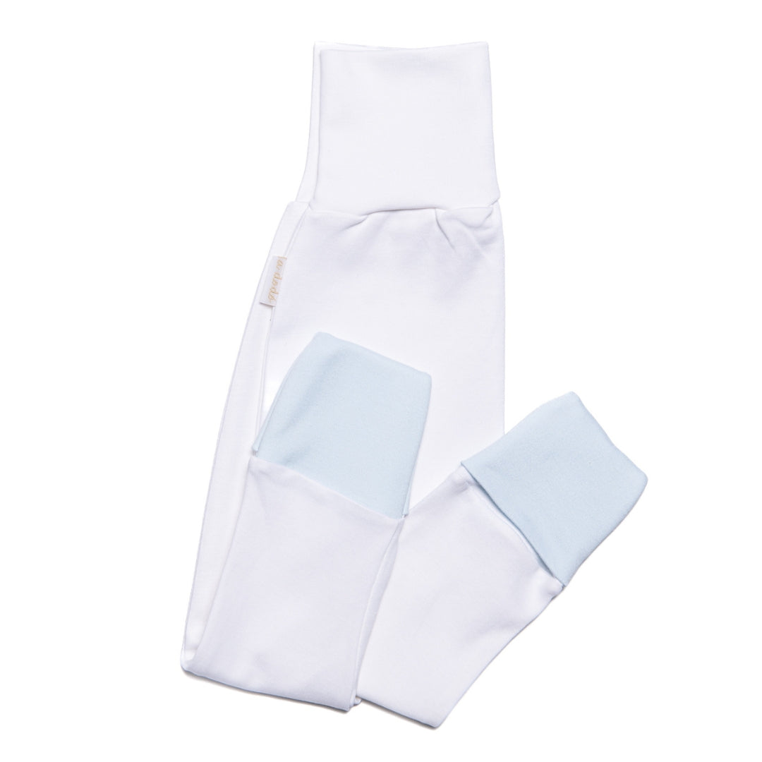 Matching Pants - White with Blue Trim