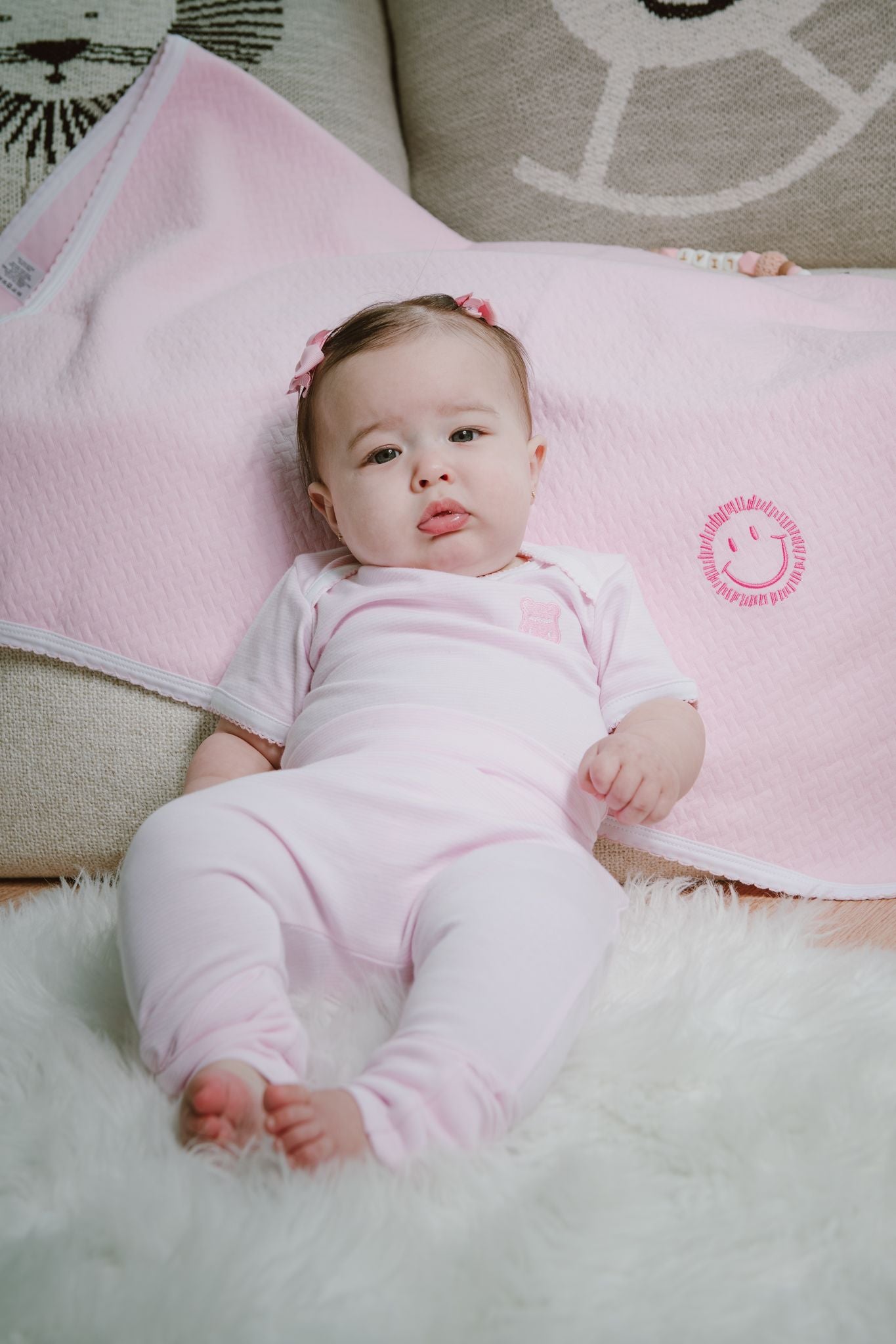 Matching Pants - Pink Stripes