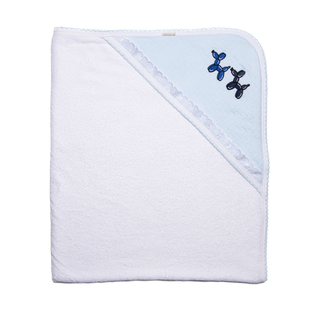 Dogs Towel - Blue Jacquard