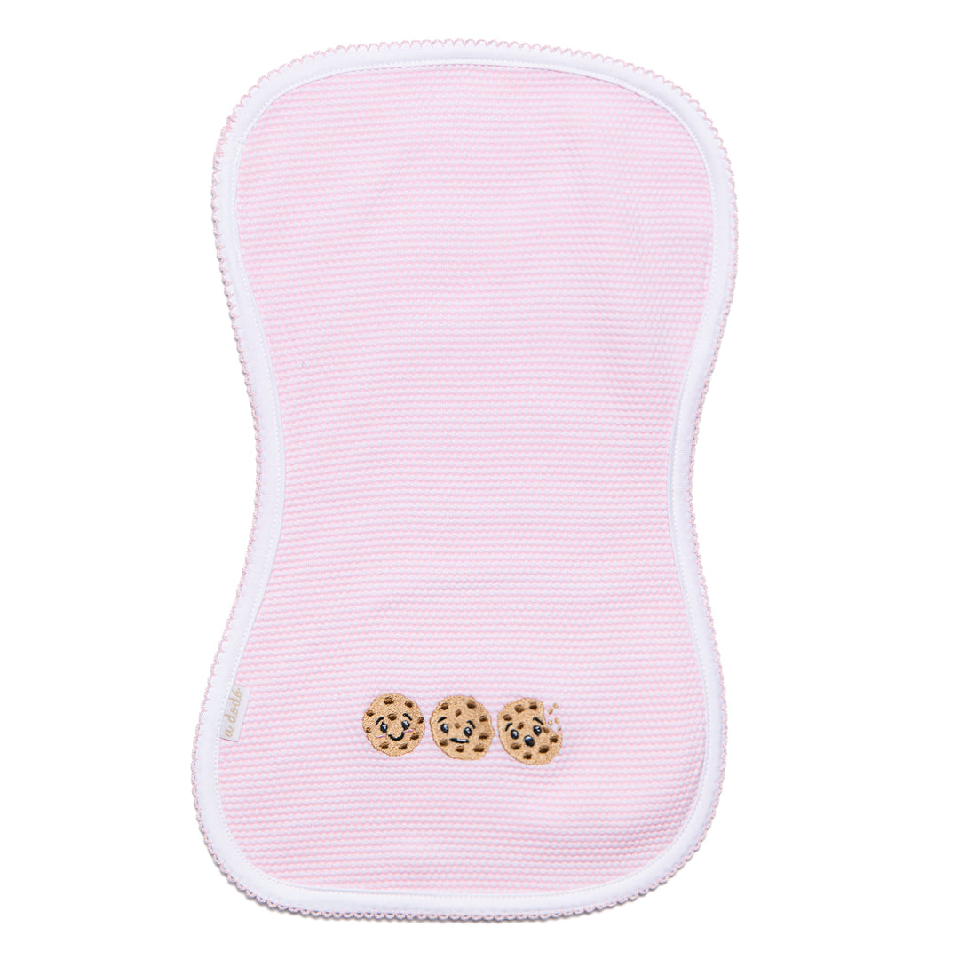 Cookies Burp Cloth - Pink Popcorn