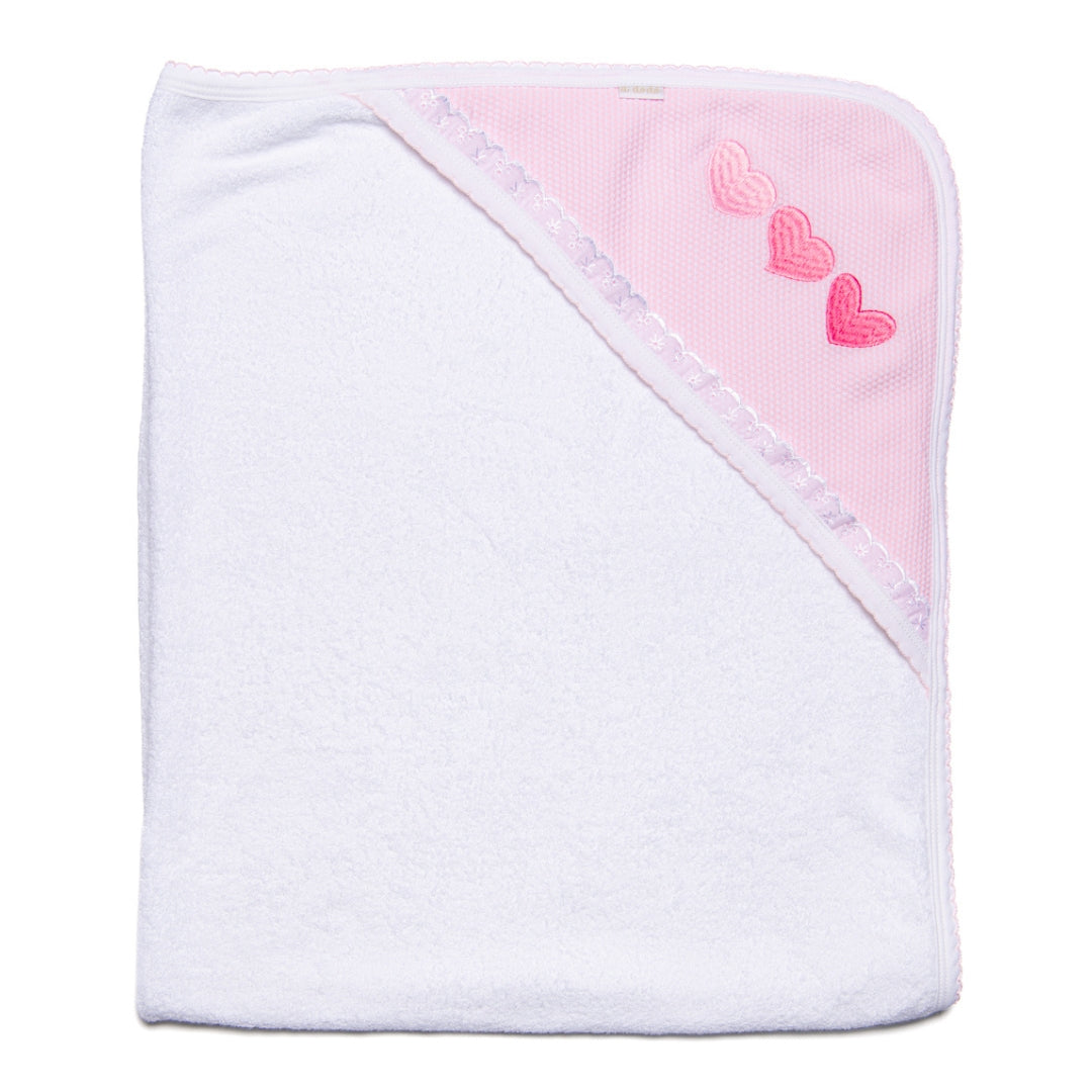 Hearts Towel - Pink Popcorn