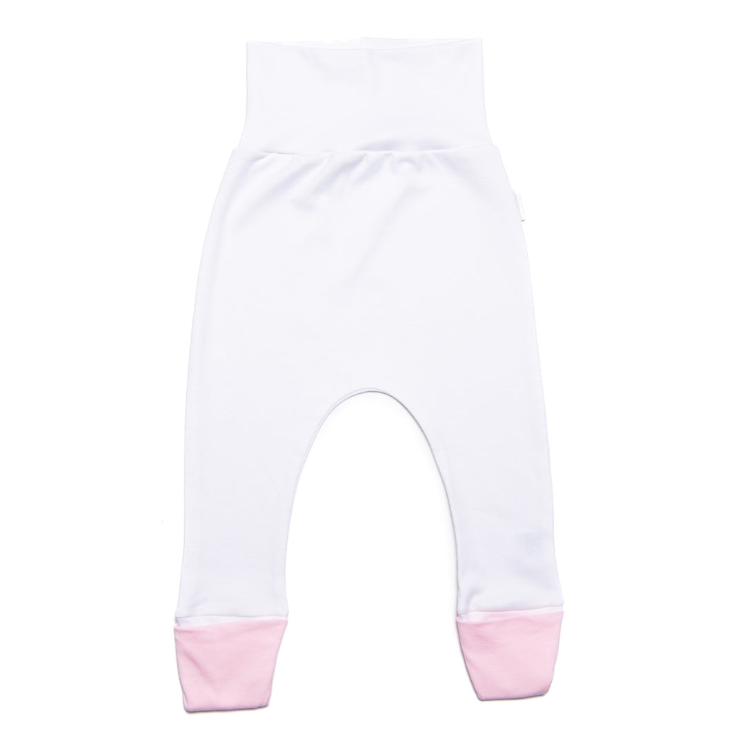Matching Pants - White with Pink Trim