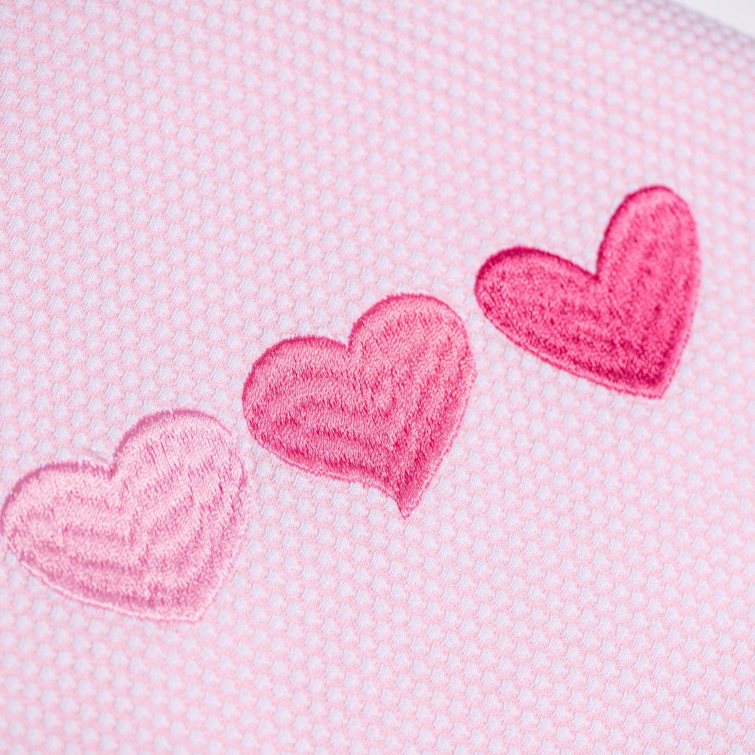Hearts Blanket - Pink Popcorn