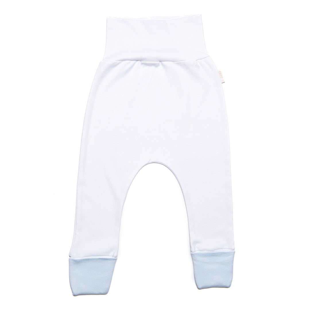 Matching Pants - White with Blue Trim