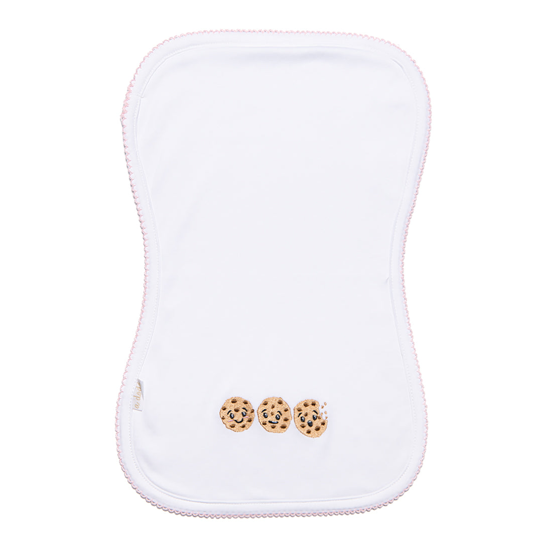 Cookies Burp Cloth - Pink Popcorn